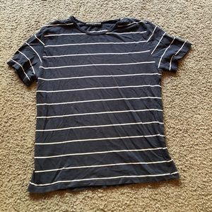 brandy melville navy and white striped top